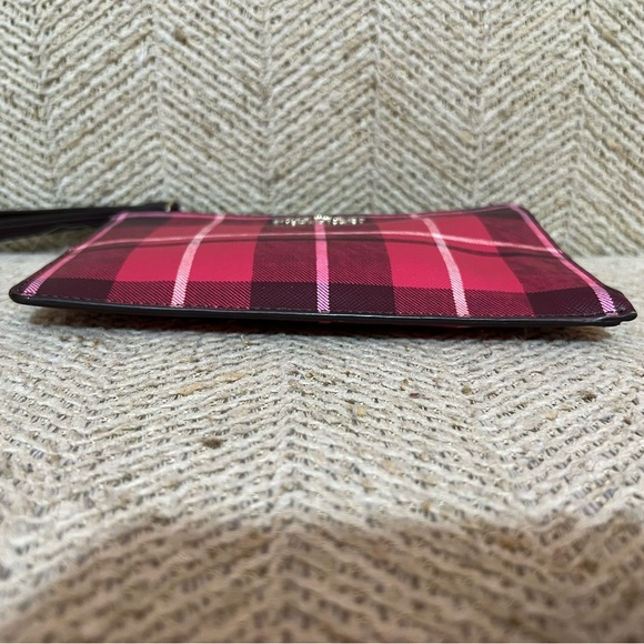 🍄Kate Spade Plaid Fabric/Leather Wristlet🍄 - Picture 3 of 13